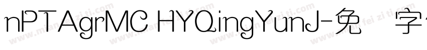 nPTAgrMC HYQingYunJ字体转换